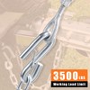 AYMMIC 1/4'' x 27''Steel Boat Trailer Safety Chain, G30 Binder