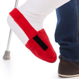 Limbo Toe Cozy for Leg Casts (Red, Shoe Size 8-14)