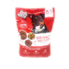 H‑E‑B Texas Pets Brisket BBQ Flavor Dry Dog Food 15.5lb - 1 Bag