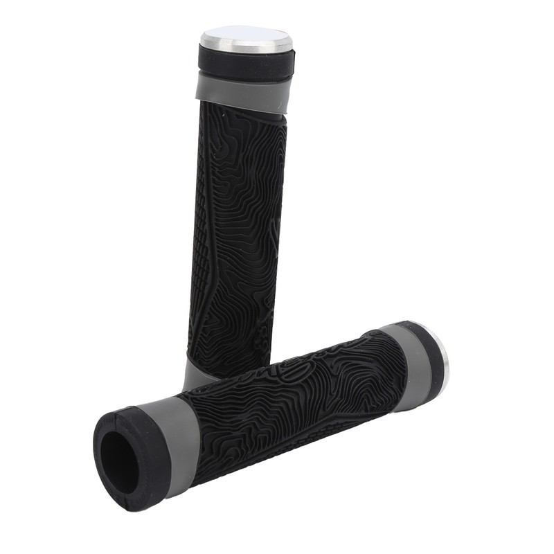 Antislip Silicone MTB Bicycle Handlebar Grips with Plugs Shockproof Cycling