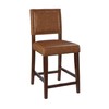 Linon Brook, Caramel Counter Stool, 19"W x 22"D x 40.5"H,