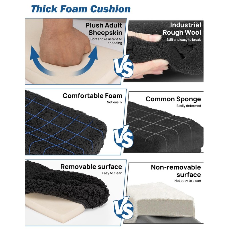 JOYTUTUS Knee Scooter Cushion Cover, Knee Scooter Pad for Comfort,