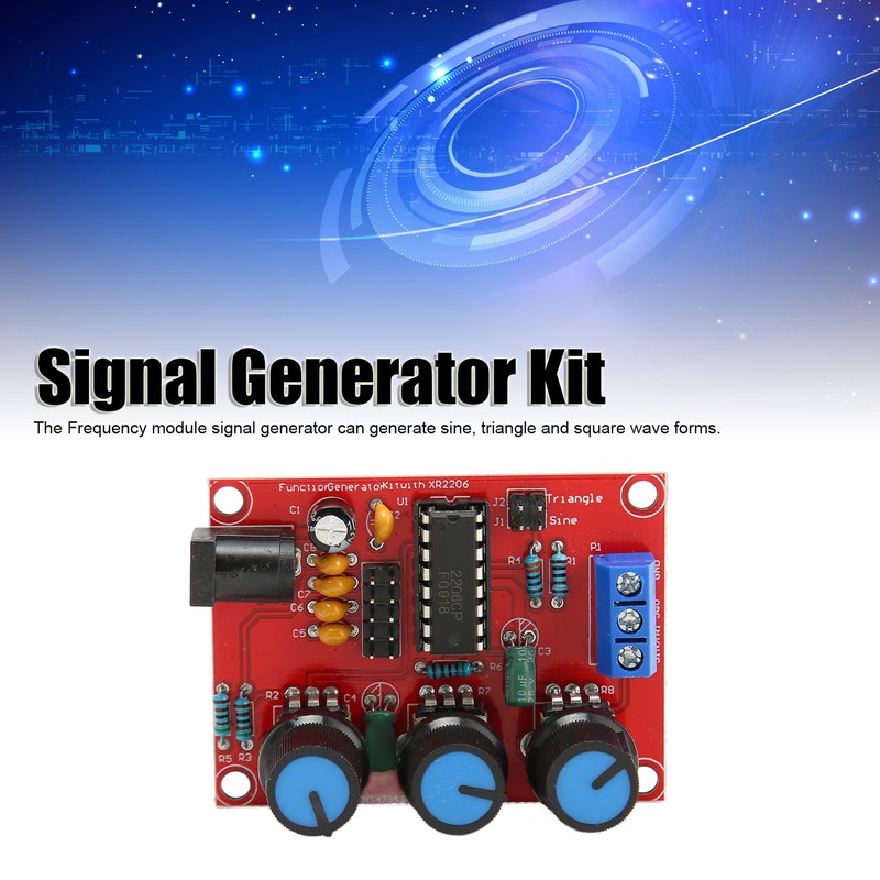 2Pcs Signal Generator Kit Sine Triangle Square Output 1Hz‑1MHz 9‑12V