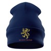 Purple Print House Scotland Lion Embroidered Beanie Hat for Men