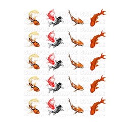 Koi Fish Nail Art Decals