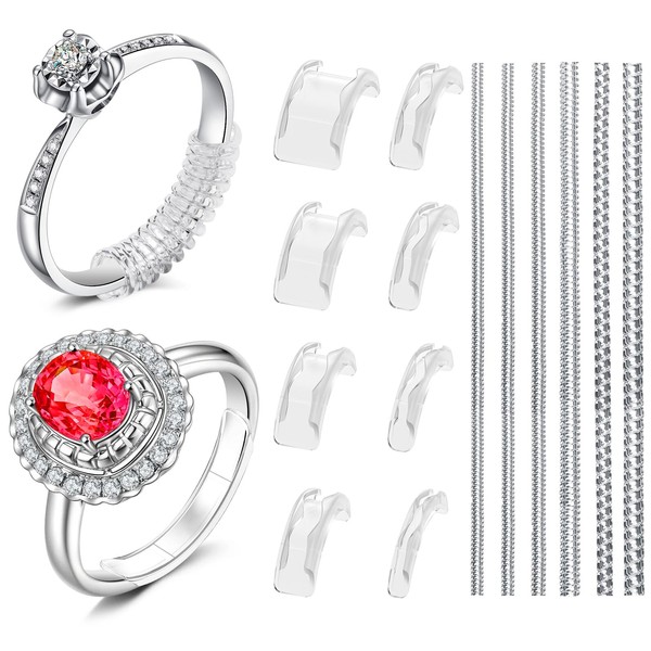 Ring Sizers for Loose Rings, Invisible Ring Size Adjuster, 14-Pack