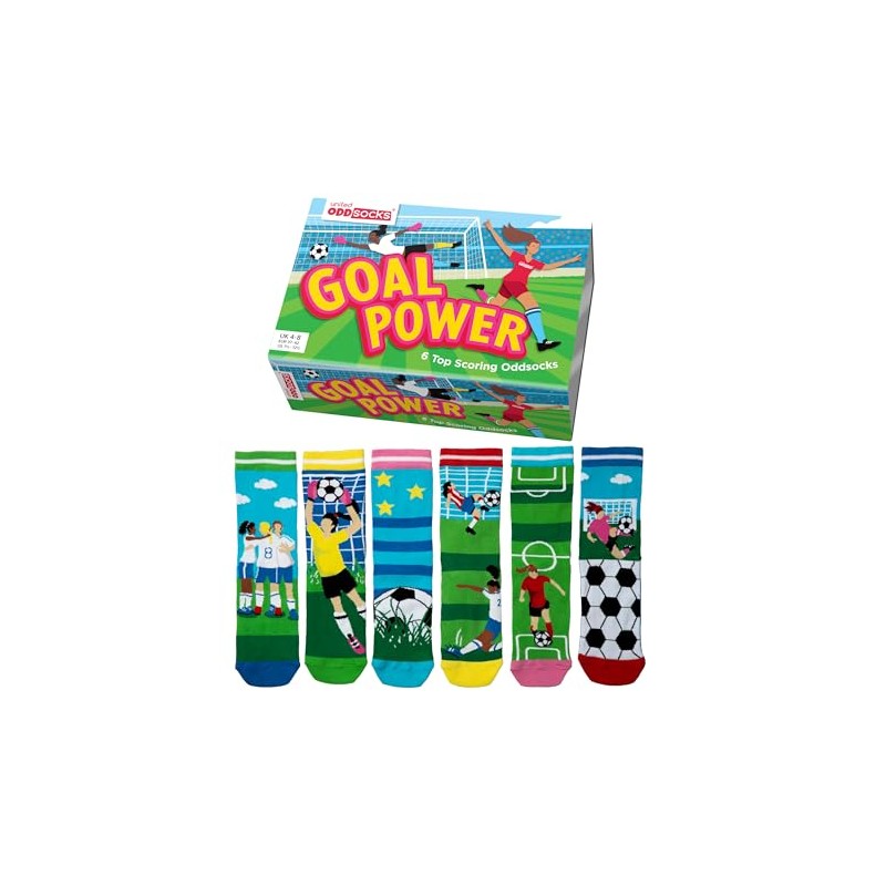 United Oddsocks Goal Power Socks with 6 Top Scoring Socks