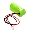 HQRP Battery Compatible with LFI Lights Hardwired Red LED Combo