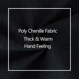 Stellhome Pack of 2 Throw Pillow Covers Rectangle Soft Chenille Set Solid Pillowcase for Bed Couch Sofa Bench, 12 x 20 inch (30 x 50 cm), Black