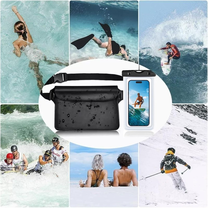 Keakitay Funda Impermeable para Celular, 7 Pulgadas Bolsa para Celular
