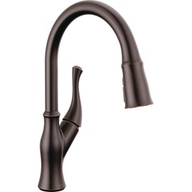 Delta Faucet Ophelia Oil Rubbed Bronze Kitchen Faucet, Kitchen Faucets with Pull Down Sprayer, Kitchen Sink Faucet, Faucet for Kitchen Sink with Magnetic Docking, Venetian Bronze 19888Z-RB-DST