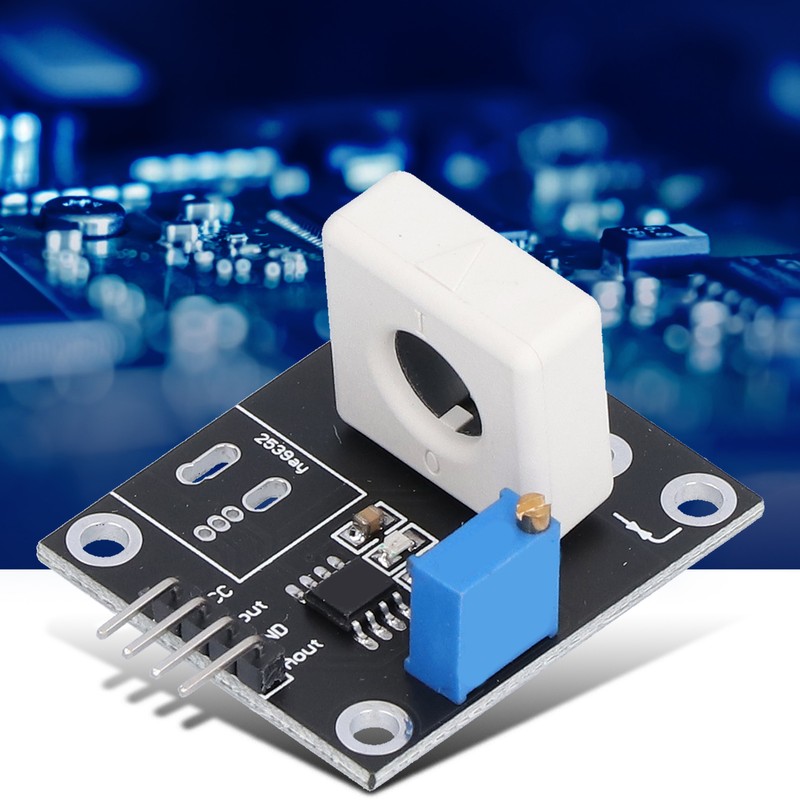 Hall Current Sensor Module Plastic Adjustable Electronic Component for Overcurrent