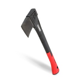 ARES 45006 – 18-Inch Splitting Axe – Lightweight Fiberglass Handle Construction – High-Carbon Steel Blade Head – Gardening, Hiking, and Outdoor/Adventure Applications