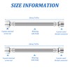 Pack of 2 Flex Hose, Throw and Male Thread, Connection