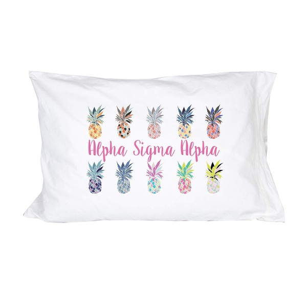 Desert Cactus Alpha Sigma Alpha Pillowcase Pineapple Sorority Pop Art