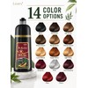 Leorx Dark Brown Hair Dye Shampoo 3 in 1, 15