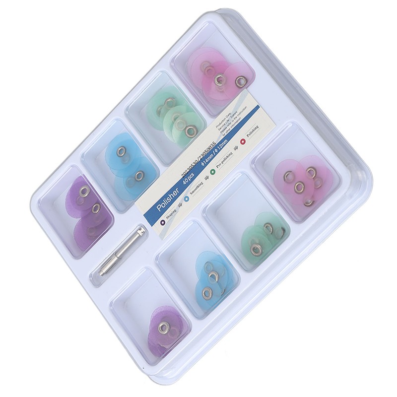 40pcs Dental Polishing Discs Teeth Whitening Resin Oral Teeth Finishing