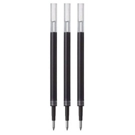 signo - uni Retractable Gel Ink Ballpoint Pen - 307-0.38 mm (Black 3x) (Refills)