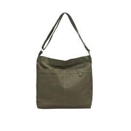 Kehpish Economical Cotton Canvas Tote Bag,Women Hobo Shoulder Bag Crossbody Handbag with 3 External Pocket,Zipper Closure