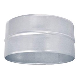 Proper Tools Ventilation Ducts, Connector Pipe, Joiner - 130mm- Galvanised- Ducting Tube Connect, Flue Liner, Chimney Flue