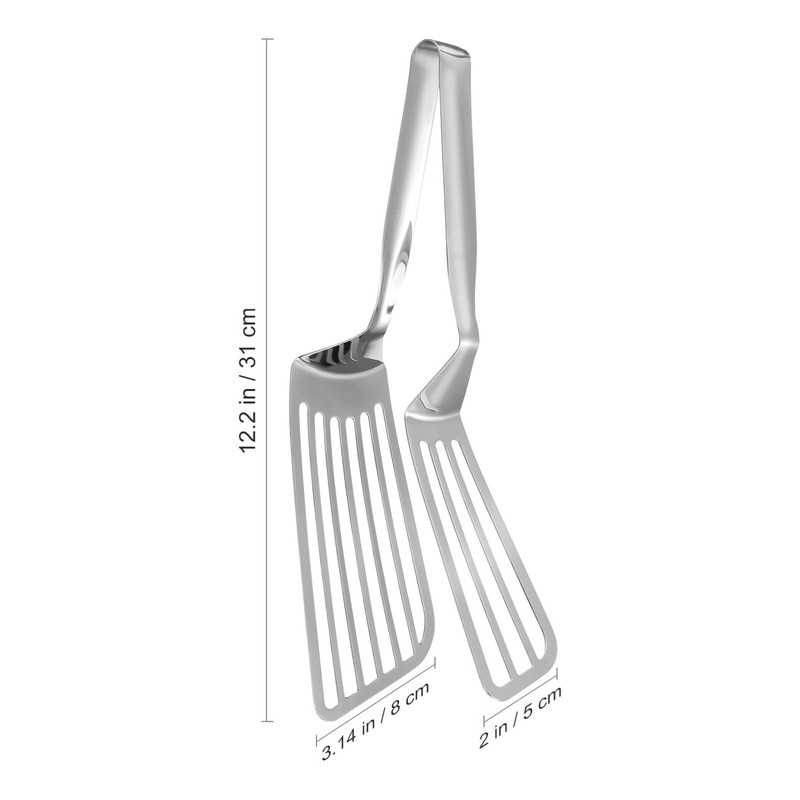 Stainless Steel Spatula Tongs for Cooking Fish Gripper Handy Pizza