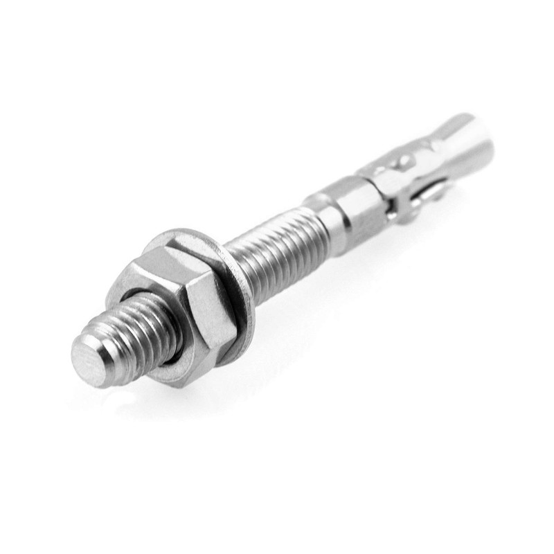 QWORK 10 Pack 5/16" X 2-3/4" 316 Stainless Steel Wedge