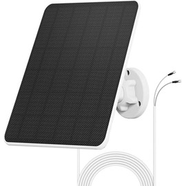 Solar Panel Charger Compatible with Ring Video Doorbell 3/3+/4, Battery Video Doorbell Plus, 10ft Waterproof Charging Cable, 360°Adjustable Mount