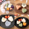 EOQPDECD 8 Pcs Triangle Rice Ball Maker with Spatula -