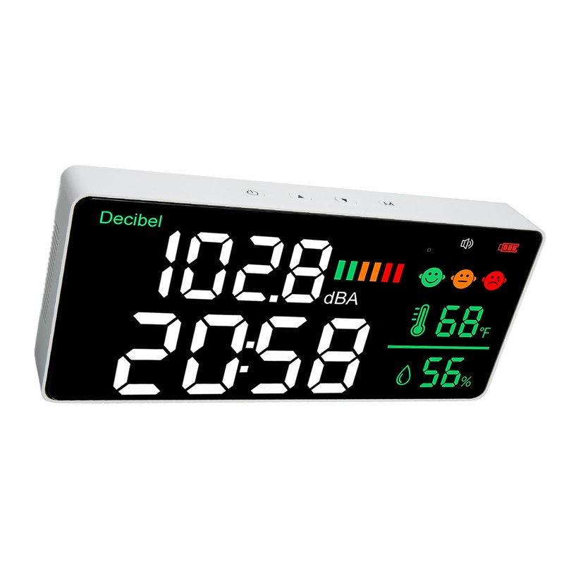 Decibel Meter 30 To 130db Wall Mounted Sound Level Reader