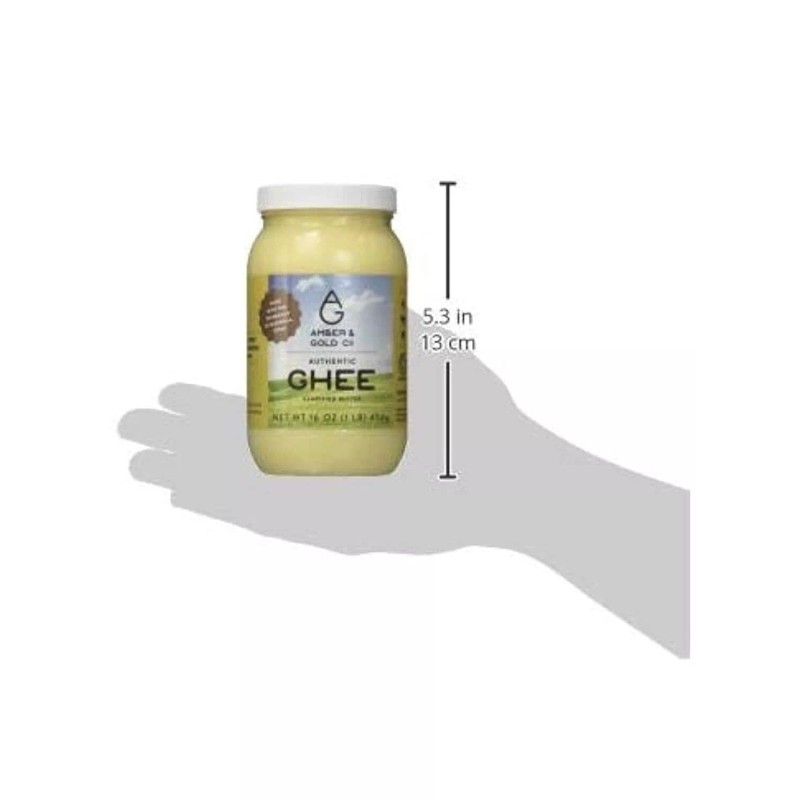 Amber & Gold Co Ghee - Clarified Butter 16 oz