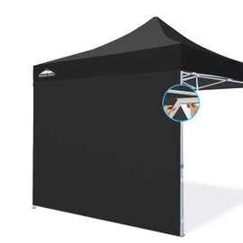 EAGLE PEAK Wall Panel/Sunwall for 10x10 Heavy-Duty Commercial Canopy Tent, Replacement Sidewall for Marketplace Sun Shelter, 1 Sidewall Only, Black