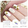 PACKOVE DIY Nail Art Rhinestone Decors Compartments with Shiny Gems