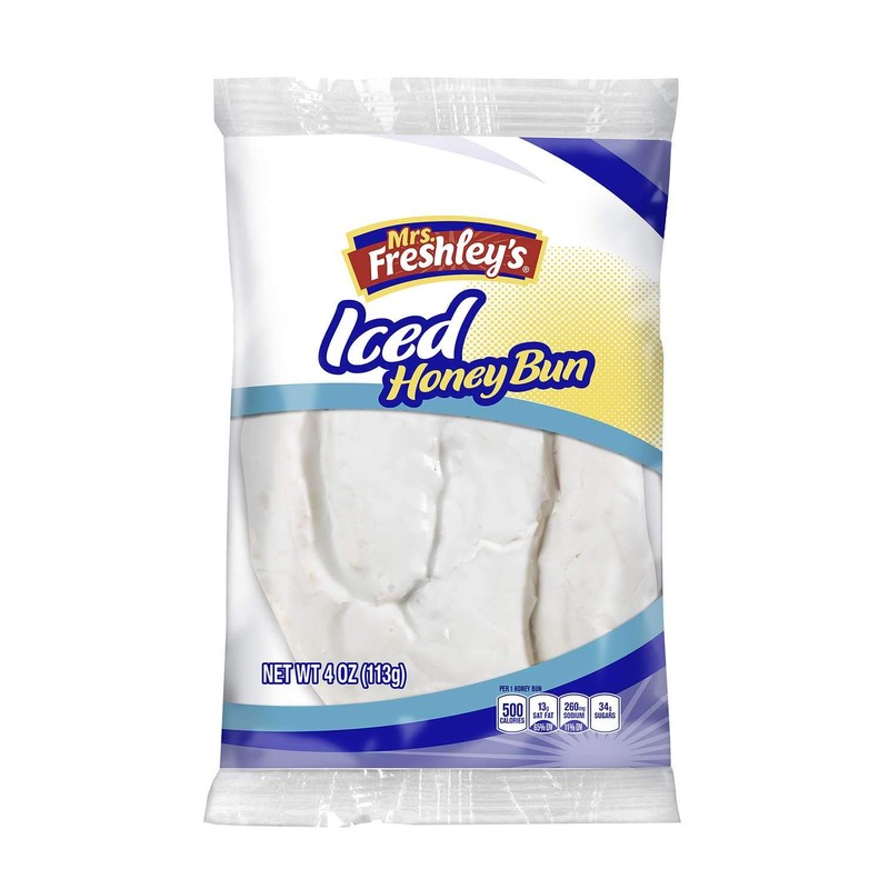 Mrs. Freshley's Iced Honey Buns | 4 Ounce | Case