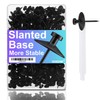 50pcs Black Thumb Tacks - Heavy Duty Double Headed Metal