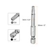 sourcing map T25 Security Torx Bit 1/4" Hex Shank 2"