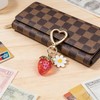 NEUYEE Cute Strawberry Keychain Charms for Women Girls, Premium Glossy