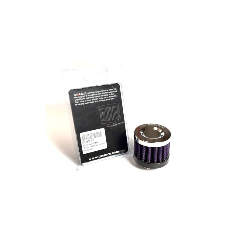 Raemco Breather Filter, crankcase vent filter 1/2 inch (12mm) Urethane