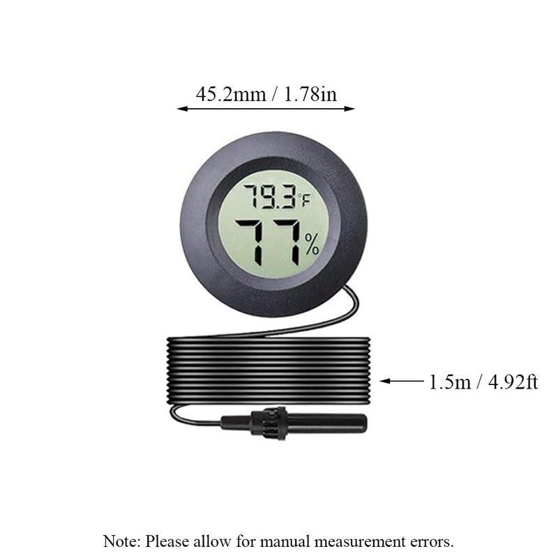 TopHomer 2 Pack Mini Digital Hygrometer Thermometer Gauge, Indoor Outdoor