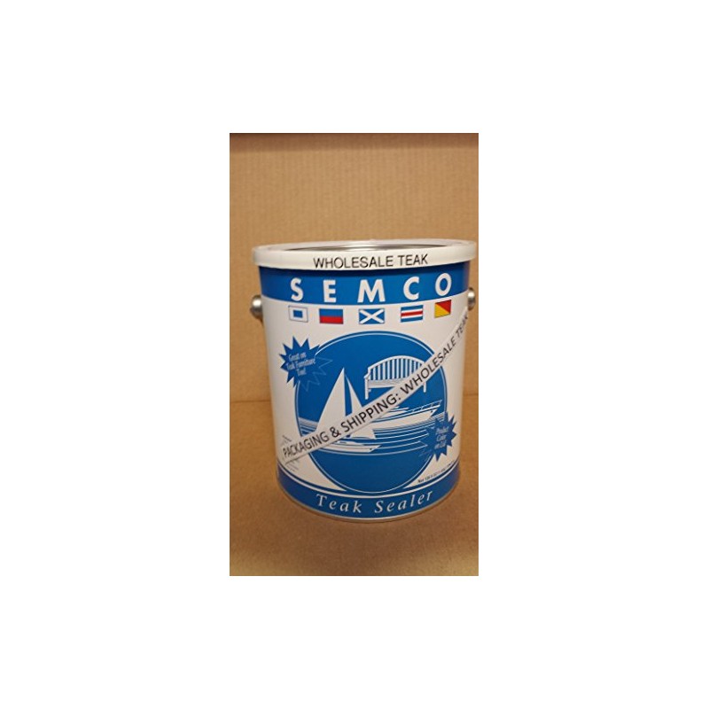 WholesaleTeak Semco Teak Sealer 1 Gallon Natural Sealant Protector -Natural
