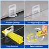 DGSL Tile Leveling System, 4650-Piece 1/16" Tile Spacers Clips Tile