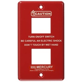 Keystone Design Accessory Red Mercury Switch Plate 2-Gang MESWPL2R