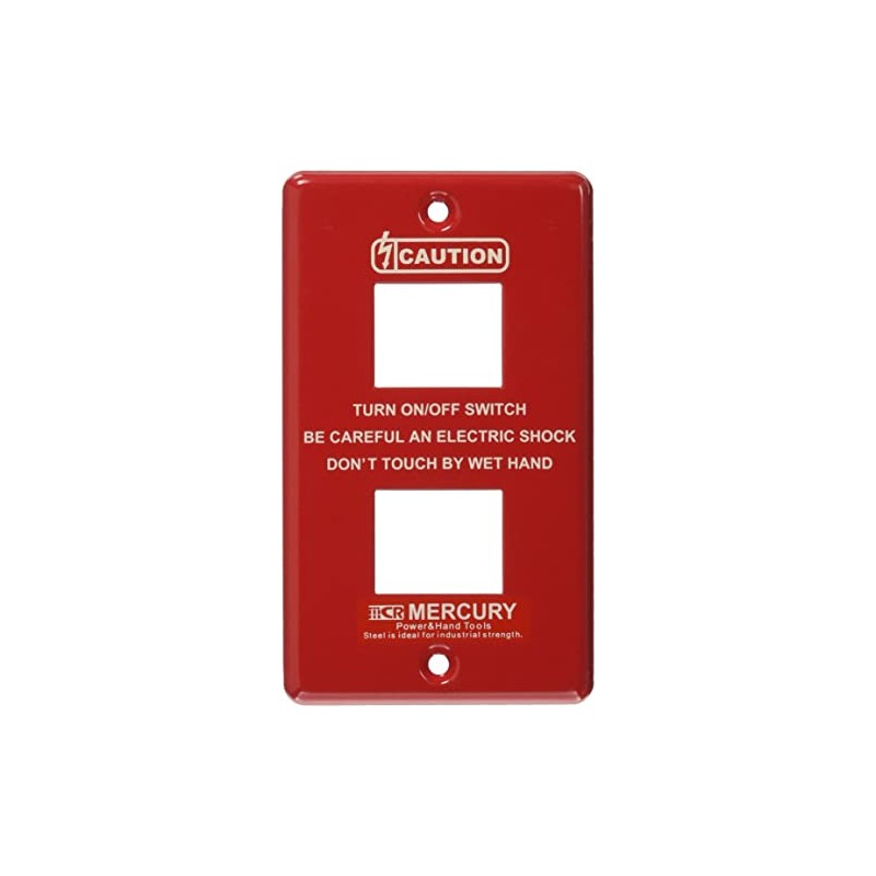 Keystone Design Accessory Red Mercury Switch Plate 2-Gang MESWPL2R