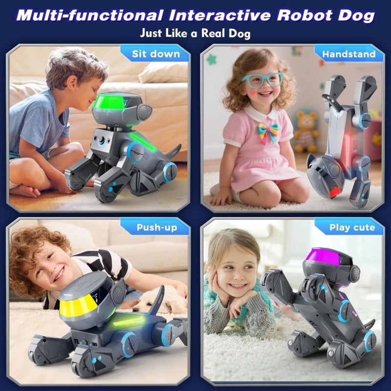 VATOS Remote Control Robot Dog for Kids,Smart Programmable Robotic Dog