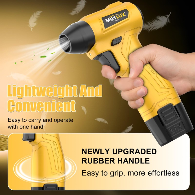 Led Air Duster, Mini Compressed Air Duster, 135000RPM Power Electric