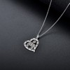 PROESS Scorpio Necklace for Women Sterling Silver Heart Constellations Sign