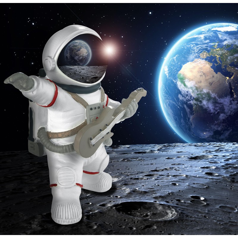 BRUBAKER Decorative Astronaut Guitarist - 17 cm Spaceman Space Figure