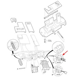10L0L Golf Cart MCOR Potentiometer Accelerator for Club Car Precedent 2004-2011, Motor Controller Input, OEM# 103327901 102528501