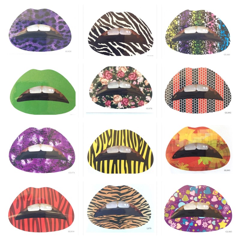 Gao Feng Temporary Lip Tattoo Sticker Lipstick Art Transfer With