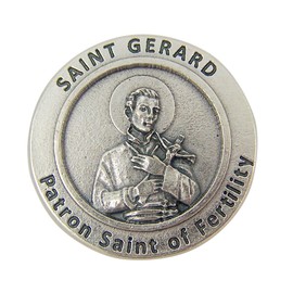 Patron Saint of Fertility St Gerard Pocket Token with Prayer Back
