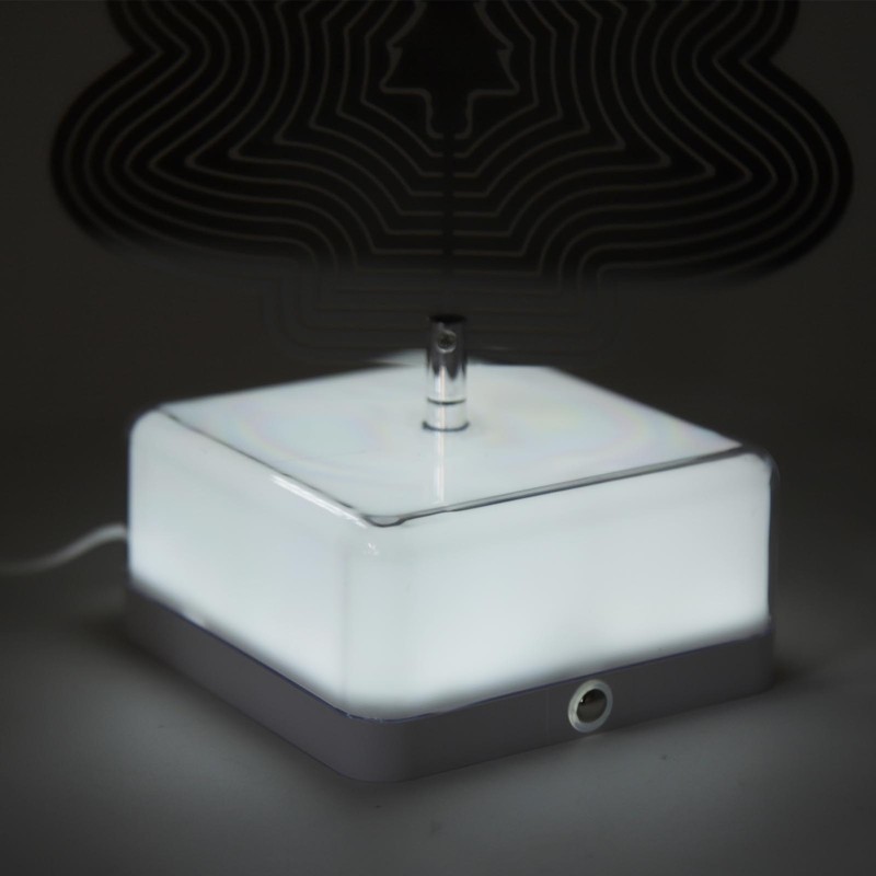 3D Metal Sheet Night Light Rotation Rechargeable Decoration 3D Night
